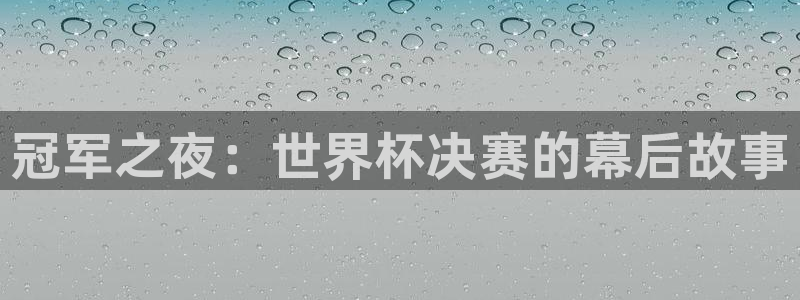 2026世界杯对阵图：冠军之夜：世界杯决赛的幕后故事